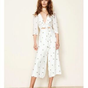 Revolve The East Order Savannah Jumpsuit Cropped New XS S